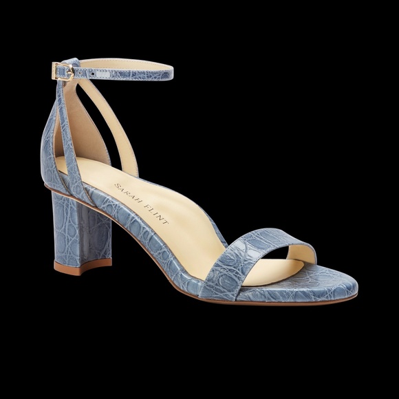 Sarah Flint Shoes - NWOT Perfect Block Sandal 60- Blue Croc